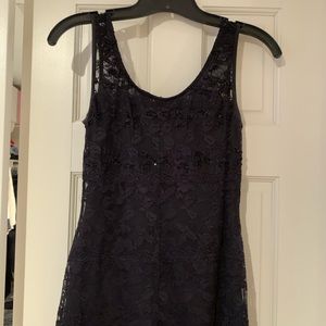 RSVP Scoop Neck Lace Cocktail Dress